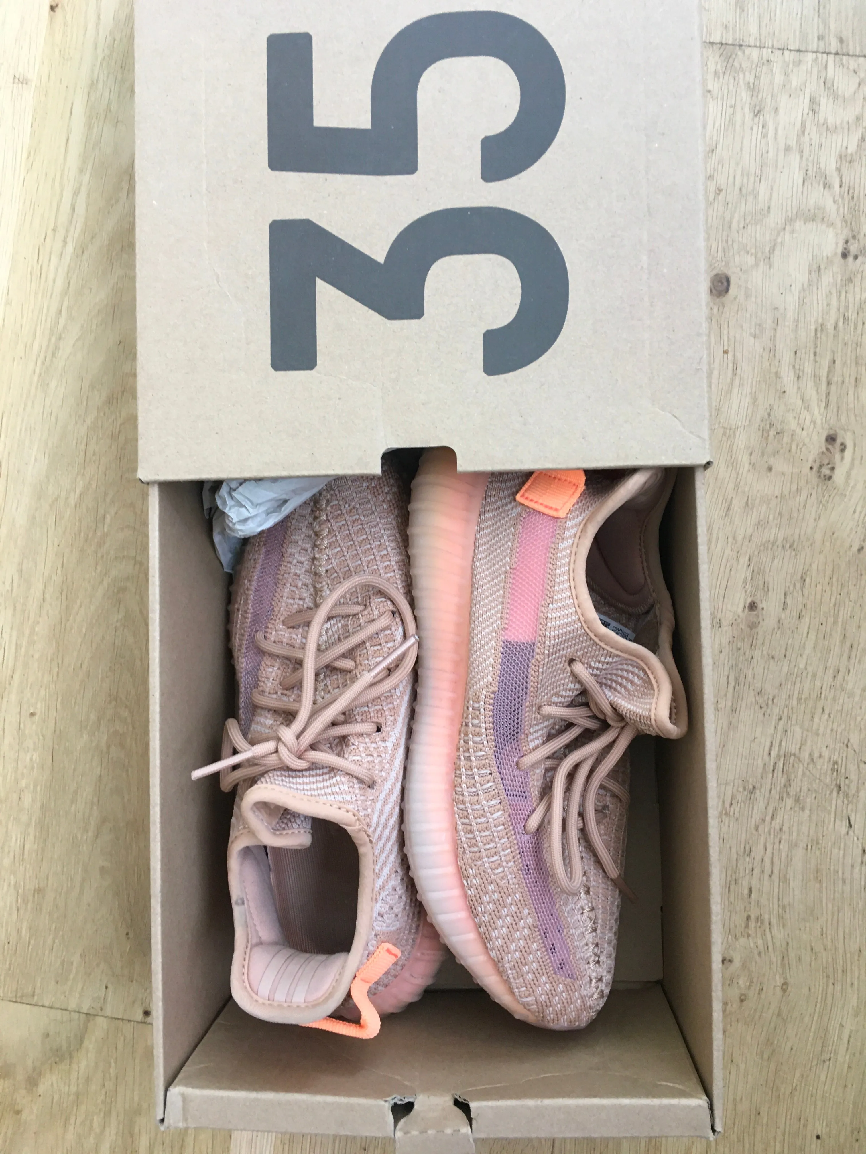 Adidas 2019 Yeezy Boost 350 V2 "Clay" Sneaker Trainers Size 38 UK 5 US 5.5 ladies