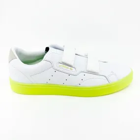 Adidas Sleek S Cloud White Hi Res Yellow Womens Size 10.5 Sneakers EE8279