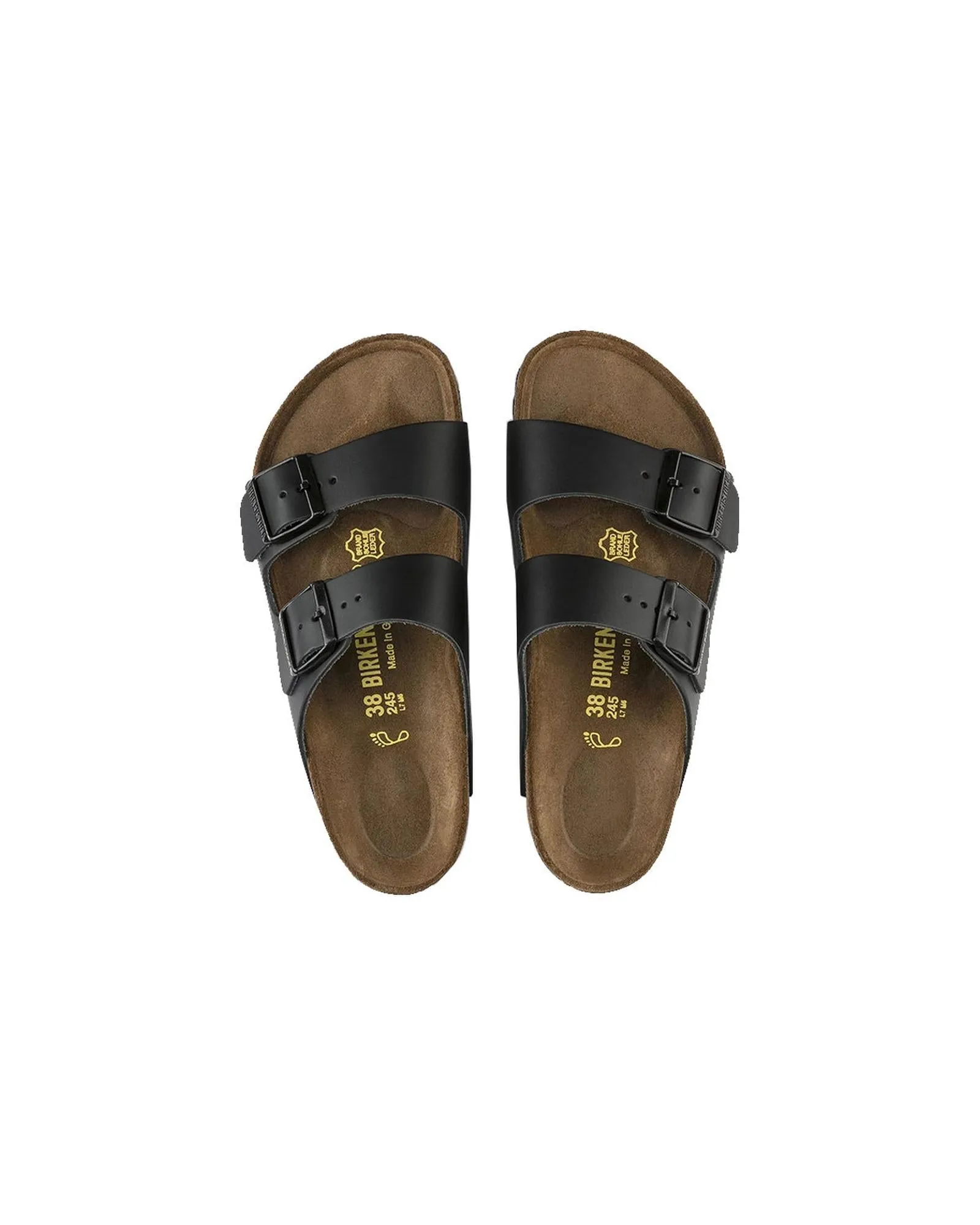 Adjustable Natural Leather Sandals with Arch Support - 41 EU