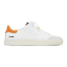 Axel Arigato White and Orange Clean 90 Triple Sneakers