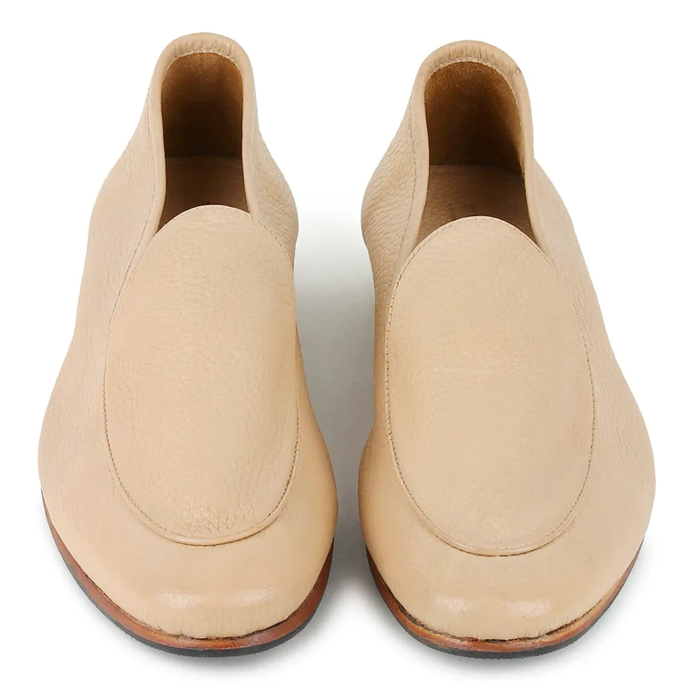 Beige Unlined Supersoft City Belgian Loafers