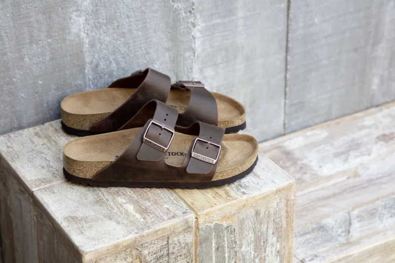 BIRKENSTOCK ARIZONA HABANA OILED LEATHER SANDAL REGULAR