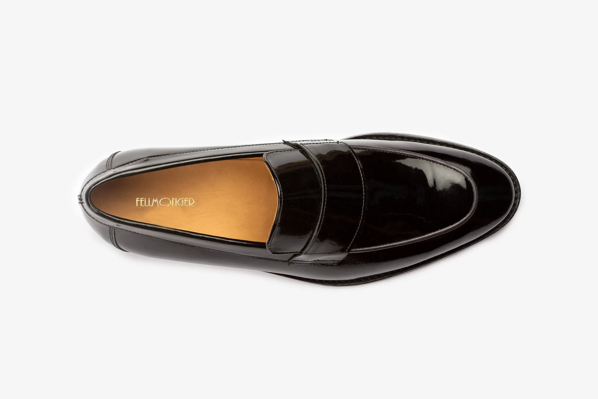 Black Patent Strap Loafers