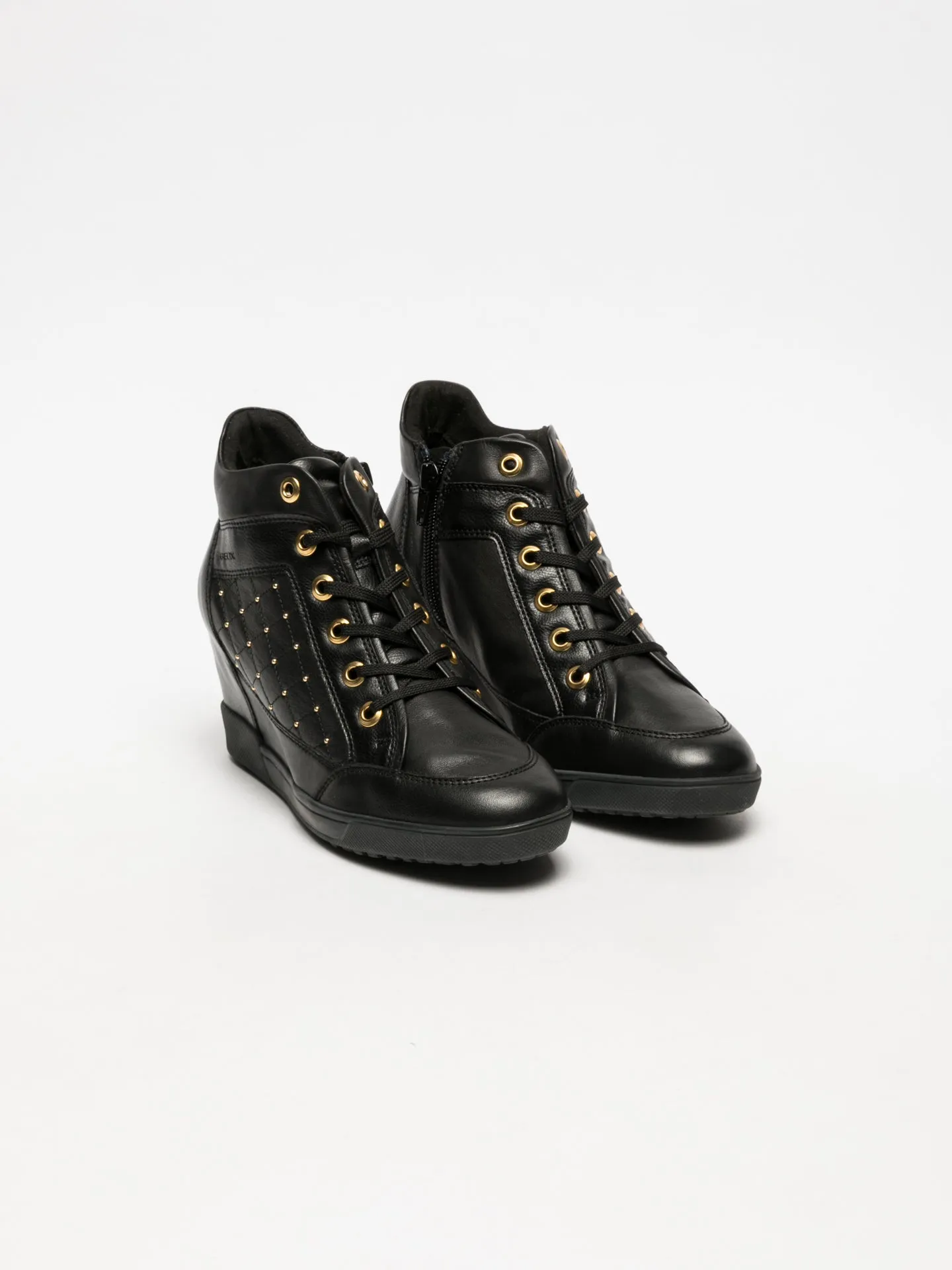 Black Wedge Trainers