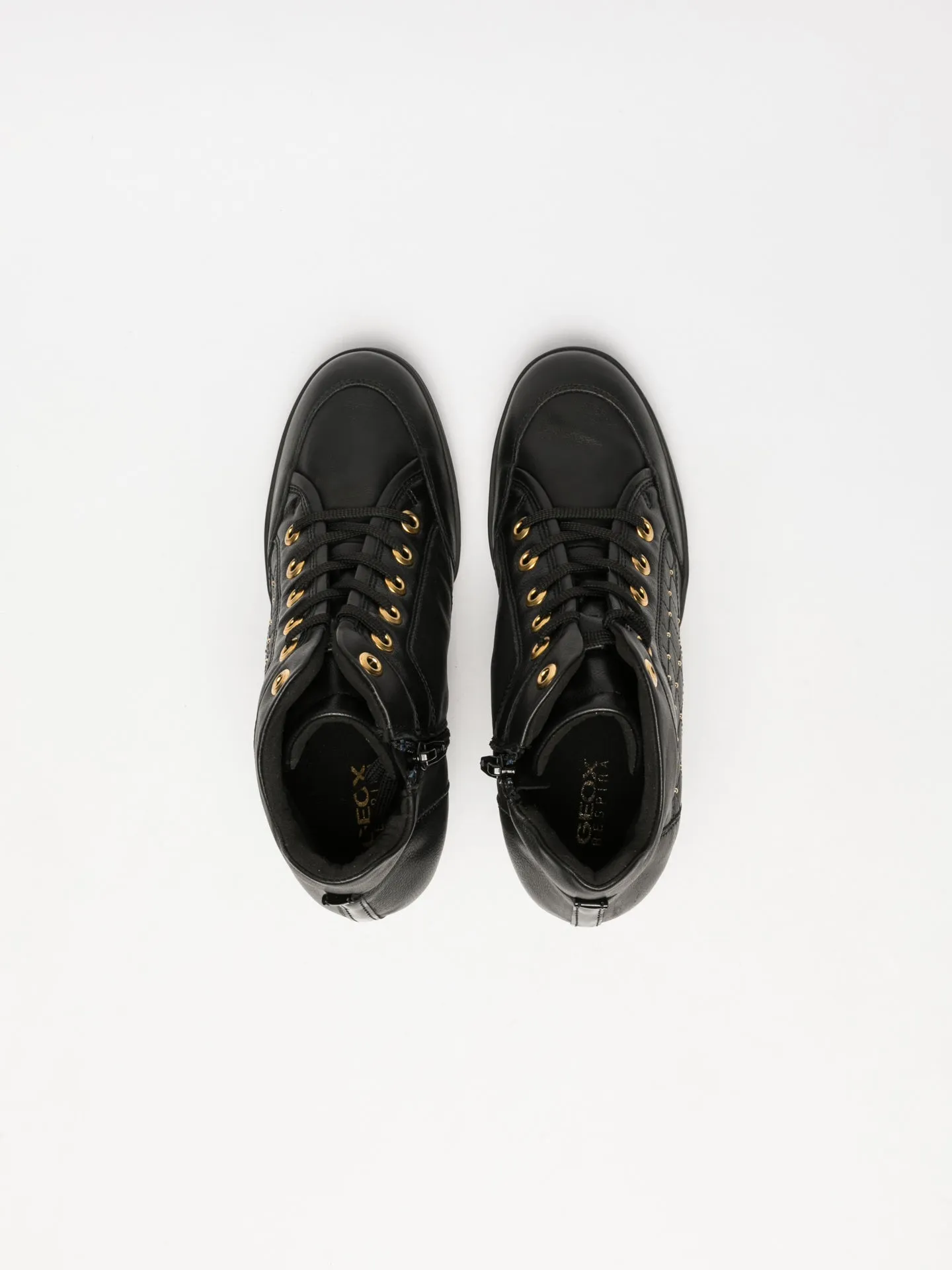 Black Wedge Trainers