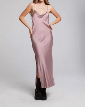 Bleeker Silky Midi Slip Dress in Mauve | Mauve