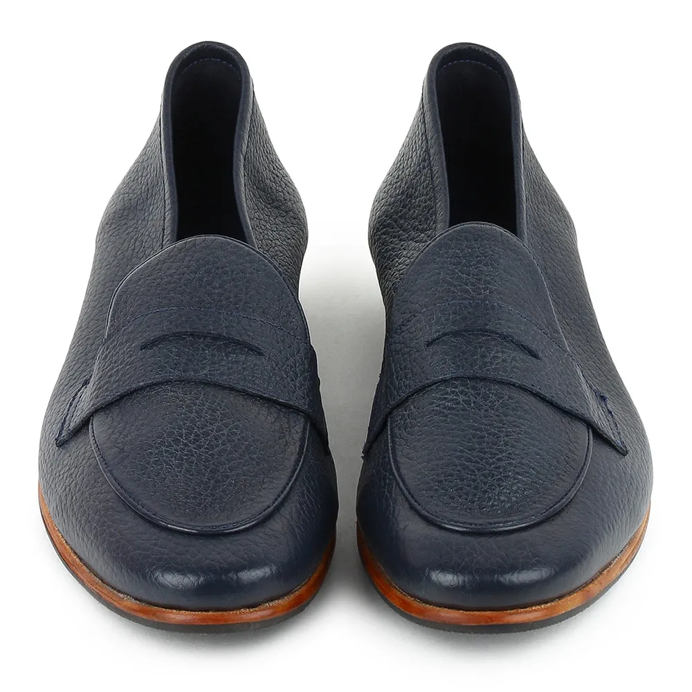Blue Unlined Supersoft City Penny Loafers
