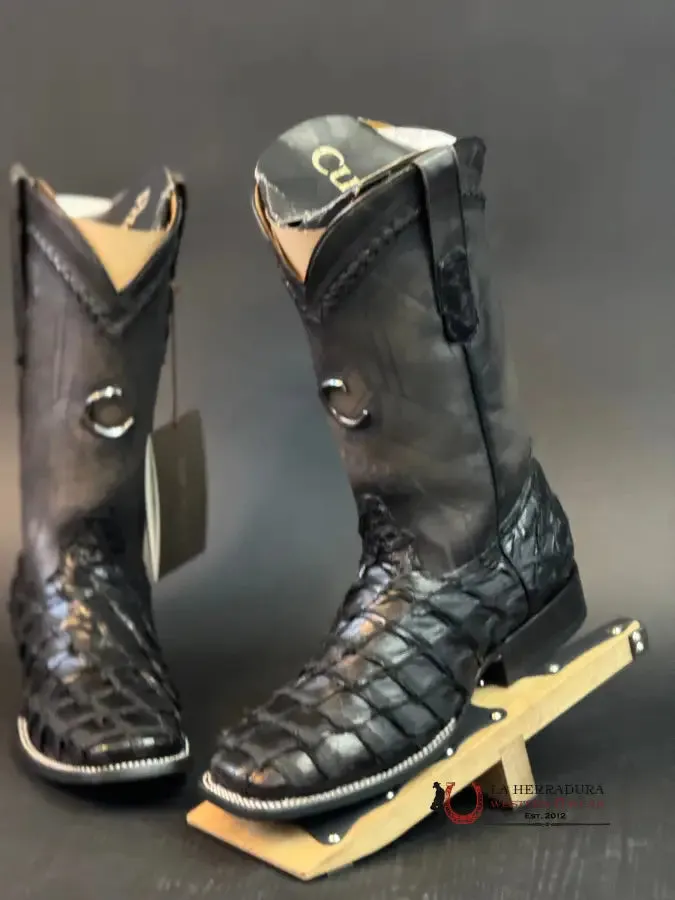 BOOTS CUADRA FISH/PESCADO PIRARUCU NEGRO VIDREADO