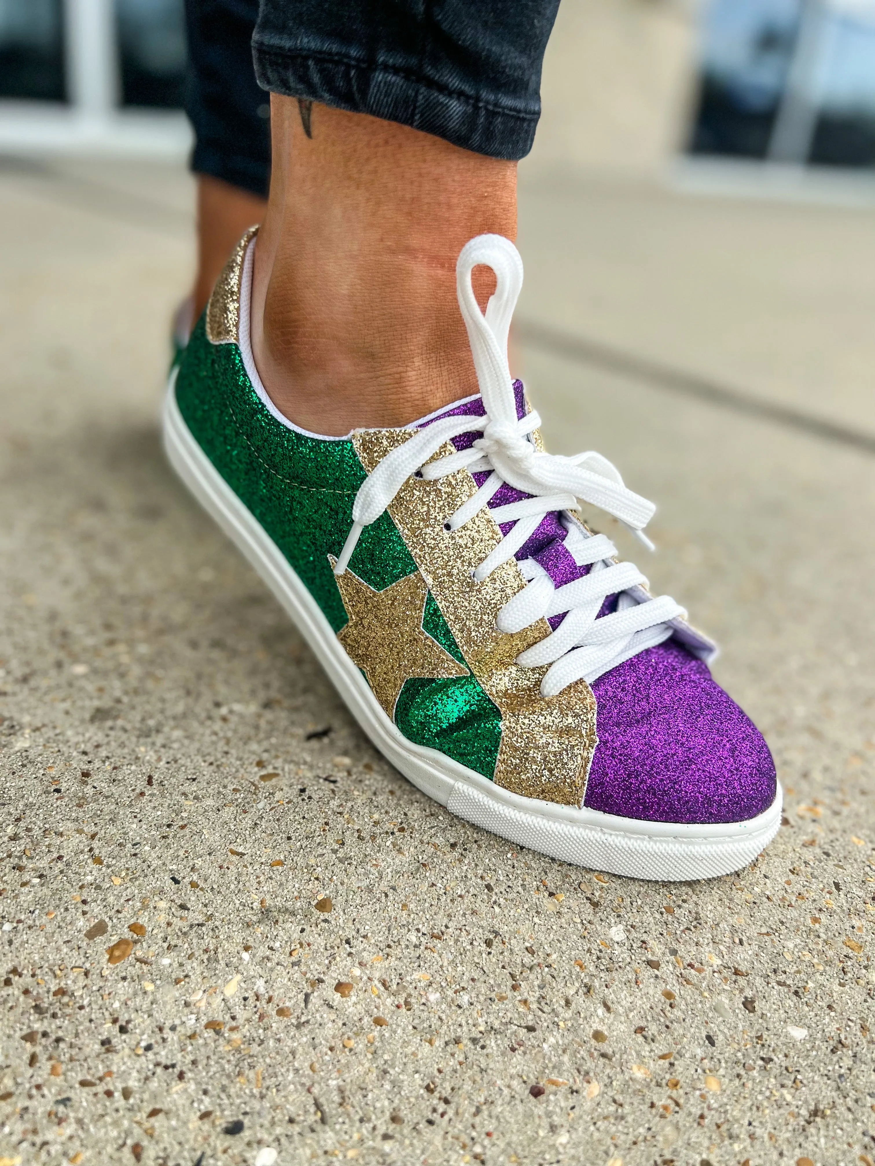 Bourbon Street Mardi Gras Sneakers