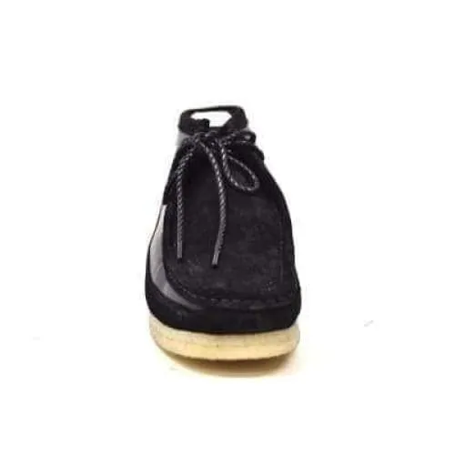 British Walkers Walker 100 Wallabee Boots Men's Black Leather and Suede