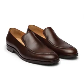Brown Piping Detail Loafers