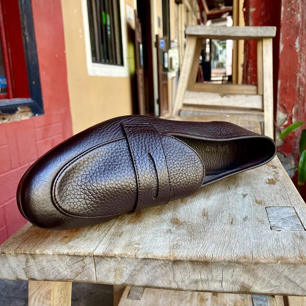 Brown Unlined Supersoft City Penny Loafers