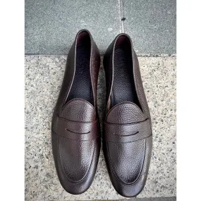 Brown Unlined Supersoft City Penny Loafers