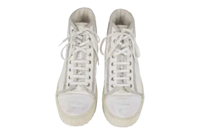 CHANEL SPORTS STREET STYLE HANDMADE LOGO SNEAKERS WHITE SIZE 41 WITH DUST COVER