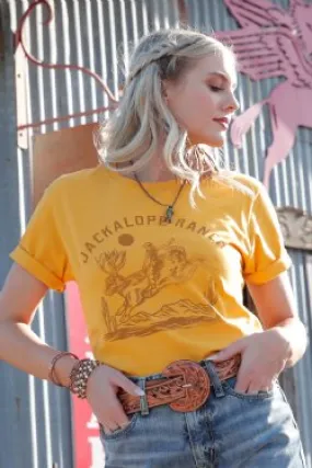 Cinch Women's Jackalope Ranch Tee - Yellow