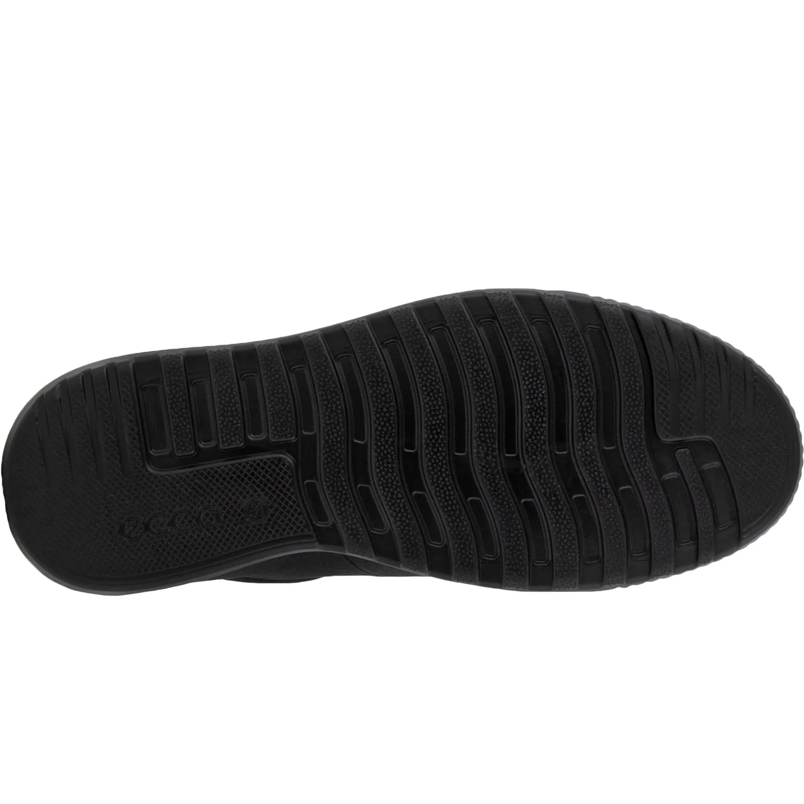 ECCO Mens Byway Leather Trainers - Black