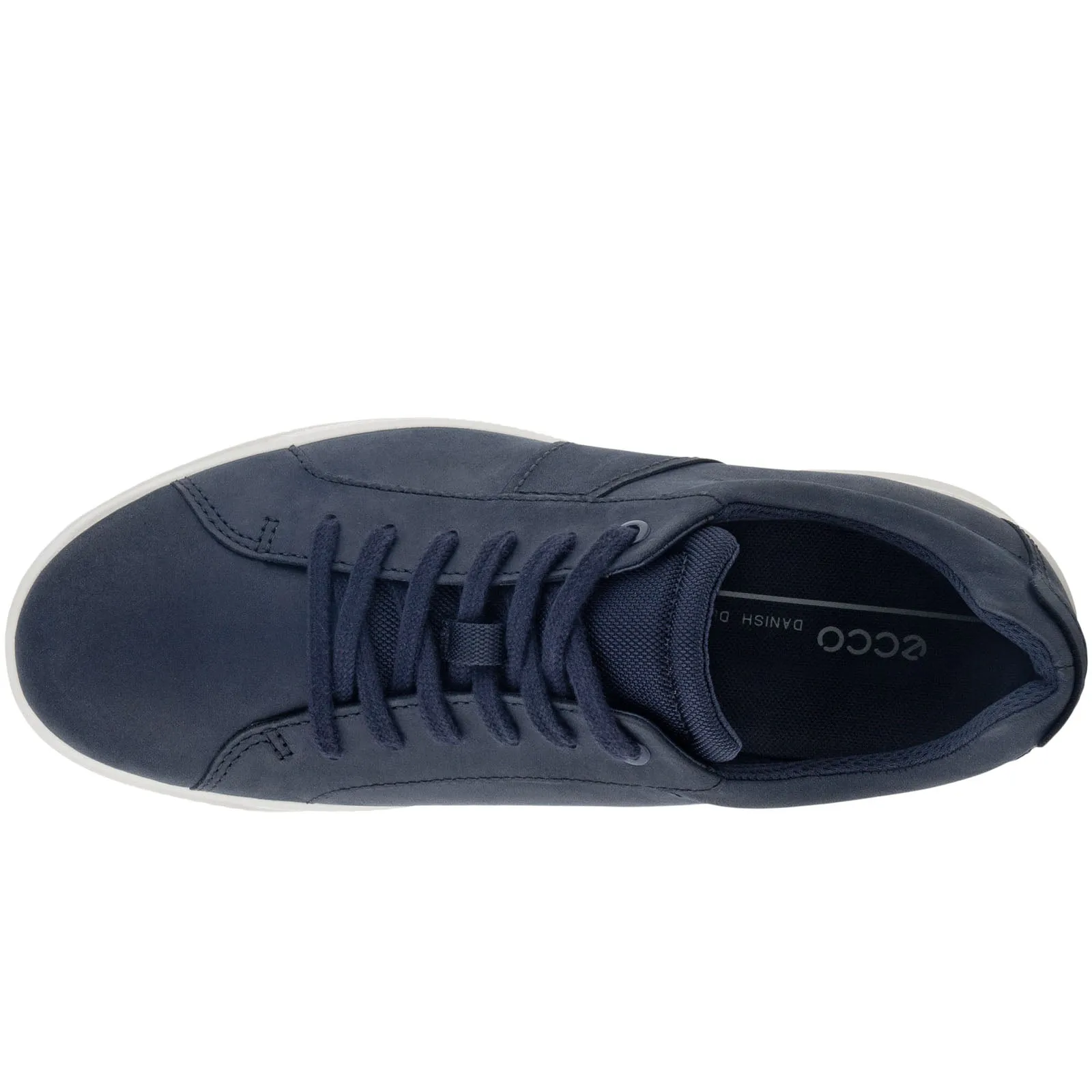ECCO Mens Byway Leather Trainers - Black