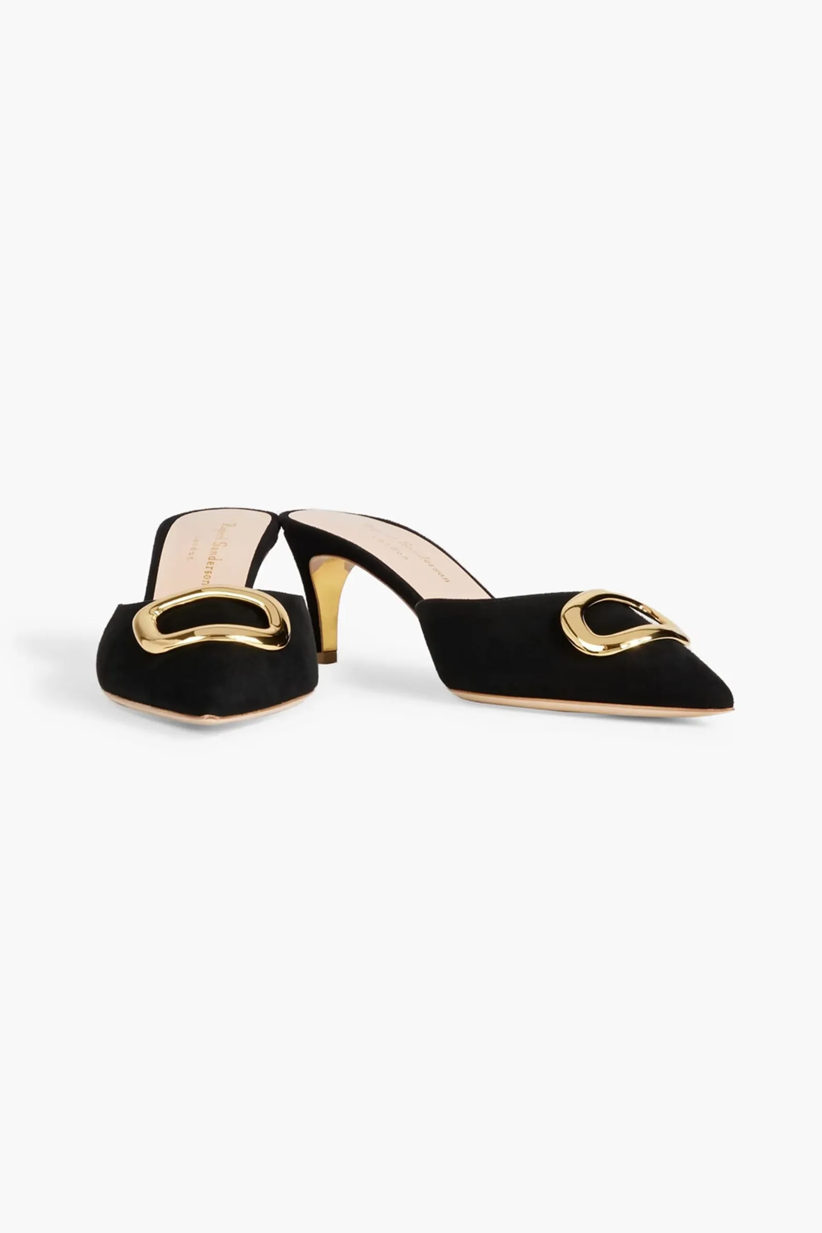 Elsa Embellished Suede Mules