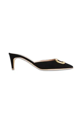 Elsa Embellished Suede Mules