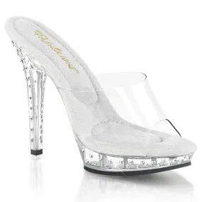 Fabulicious Lip 101SDT Womens 5 Inch Heel, Bikini Posing Competition Slip-On Mules