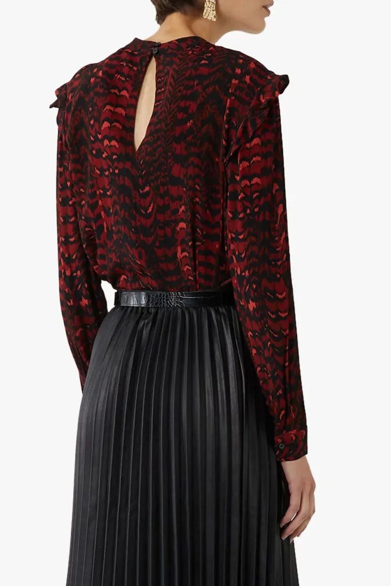 Feather Print Top
