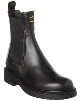 FENDI Filo Leather Biker Boot