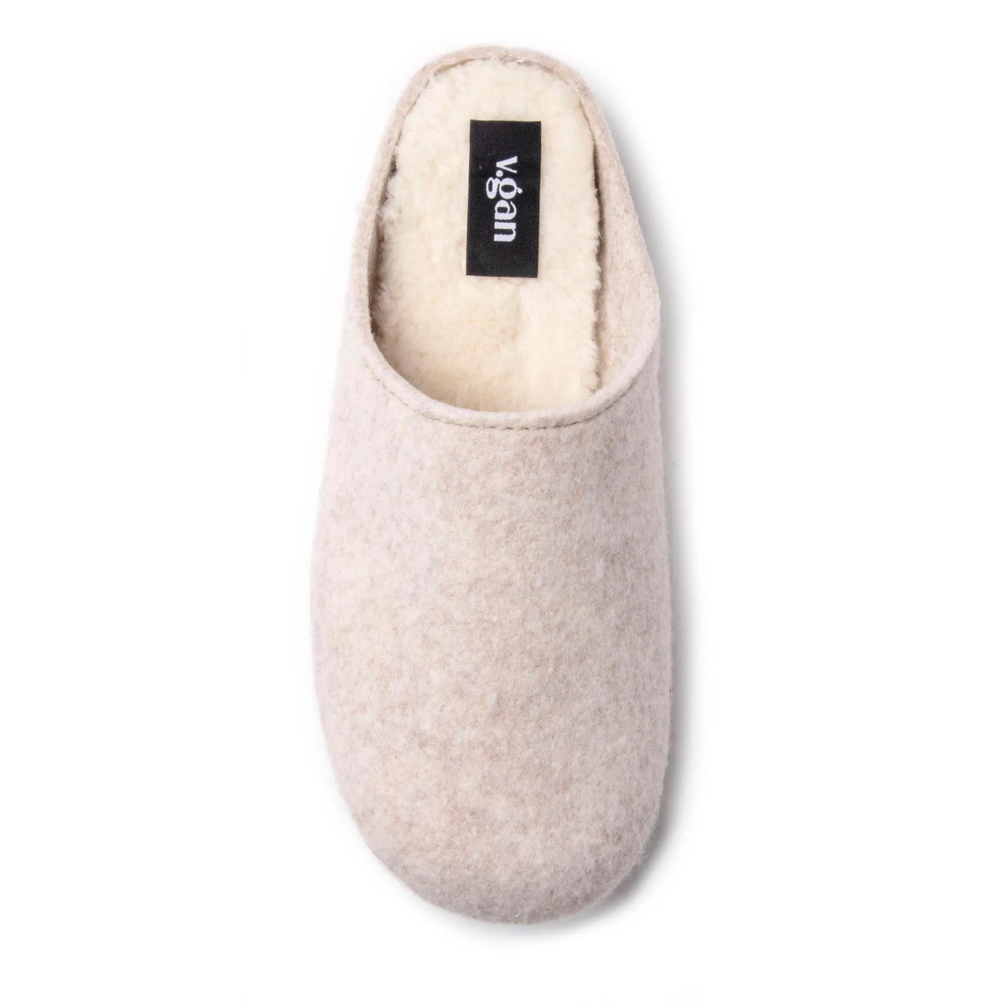 Flax Women's Recycled Vegan Mule Slippers | Cream