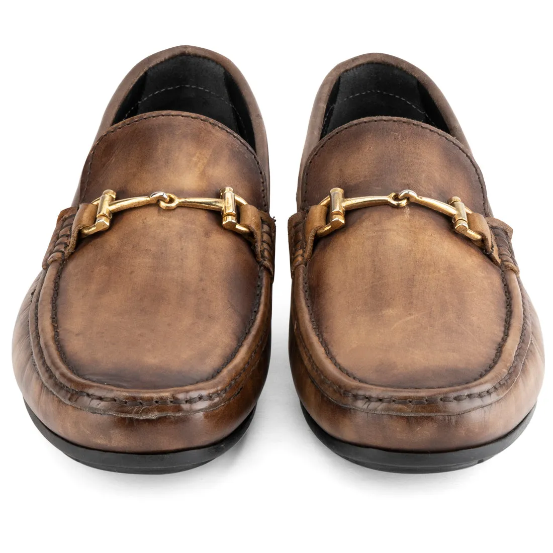 Goldenrod Tan Patina Loafers