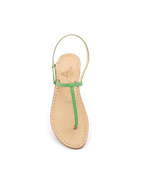GREEN PATENT LEATHER CAPRI SANDALS (ART. DS99VV)
