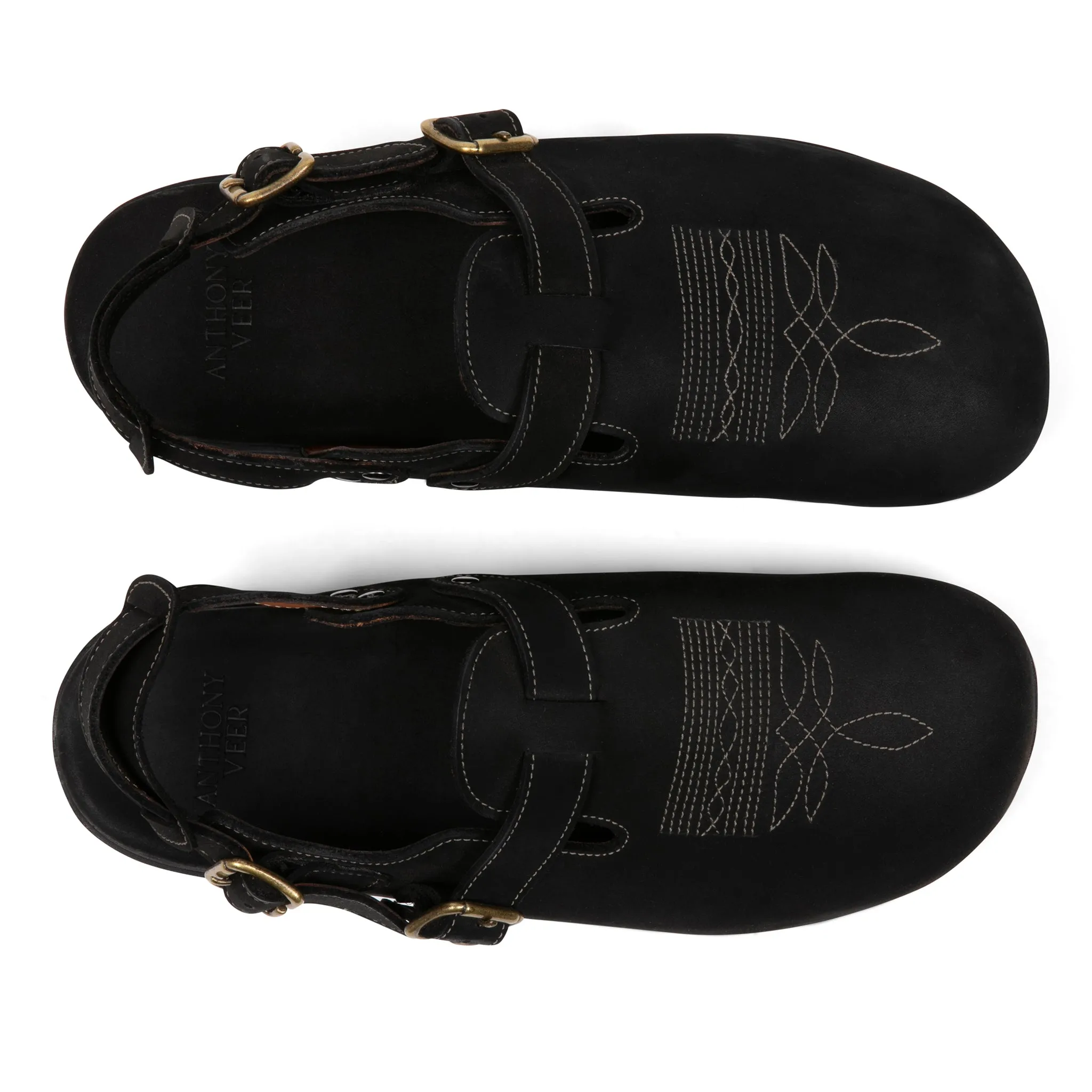 Harbor Moc Sandal // Obsidian Oil Black