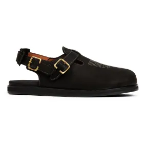 Harbor Moc Sandal // Obsidian Oil Black
