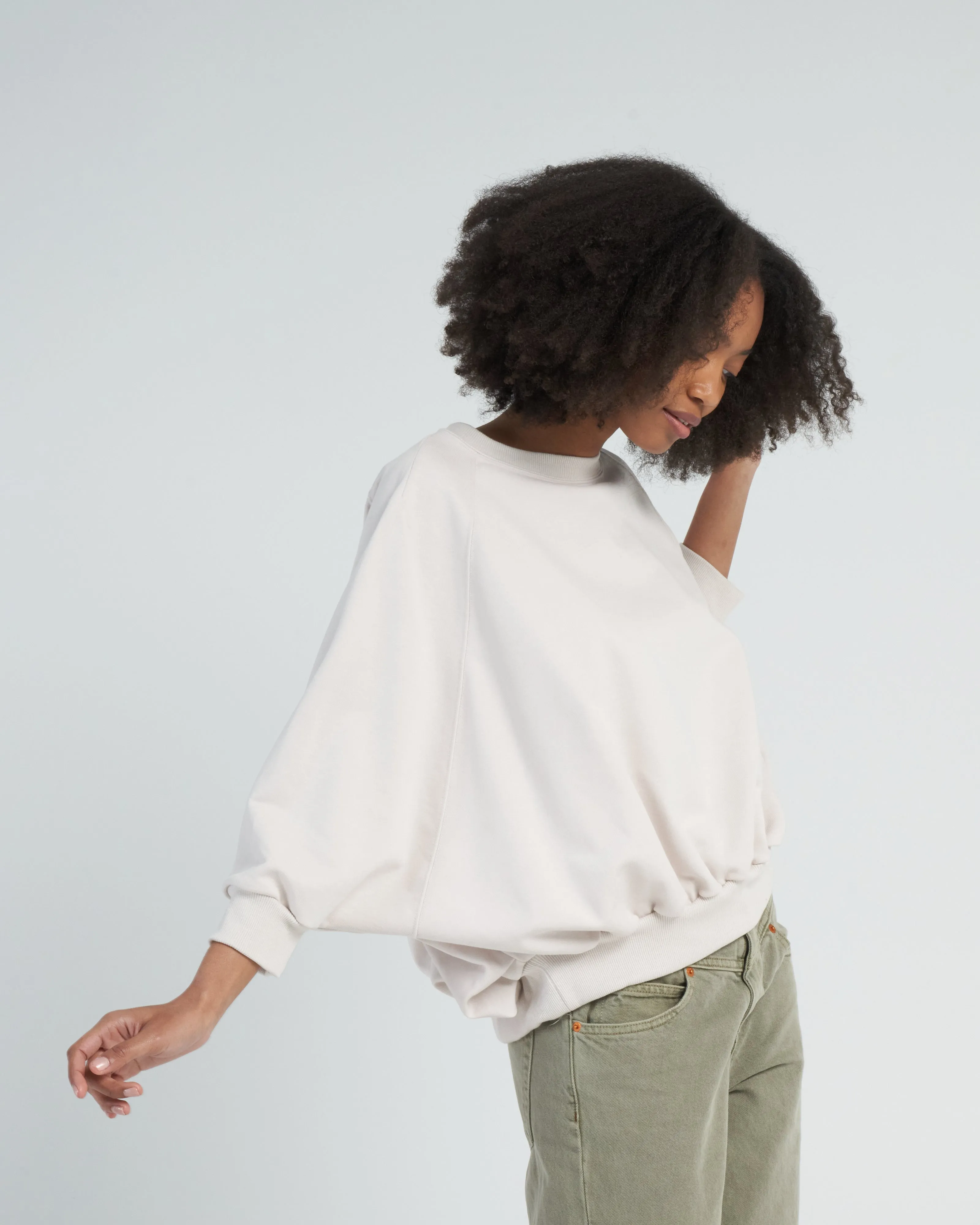 havana sweatshirt - oyster