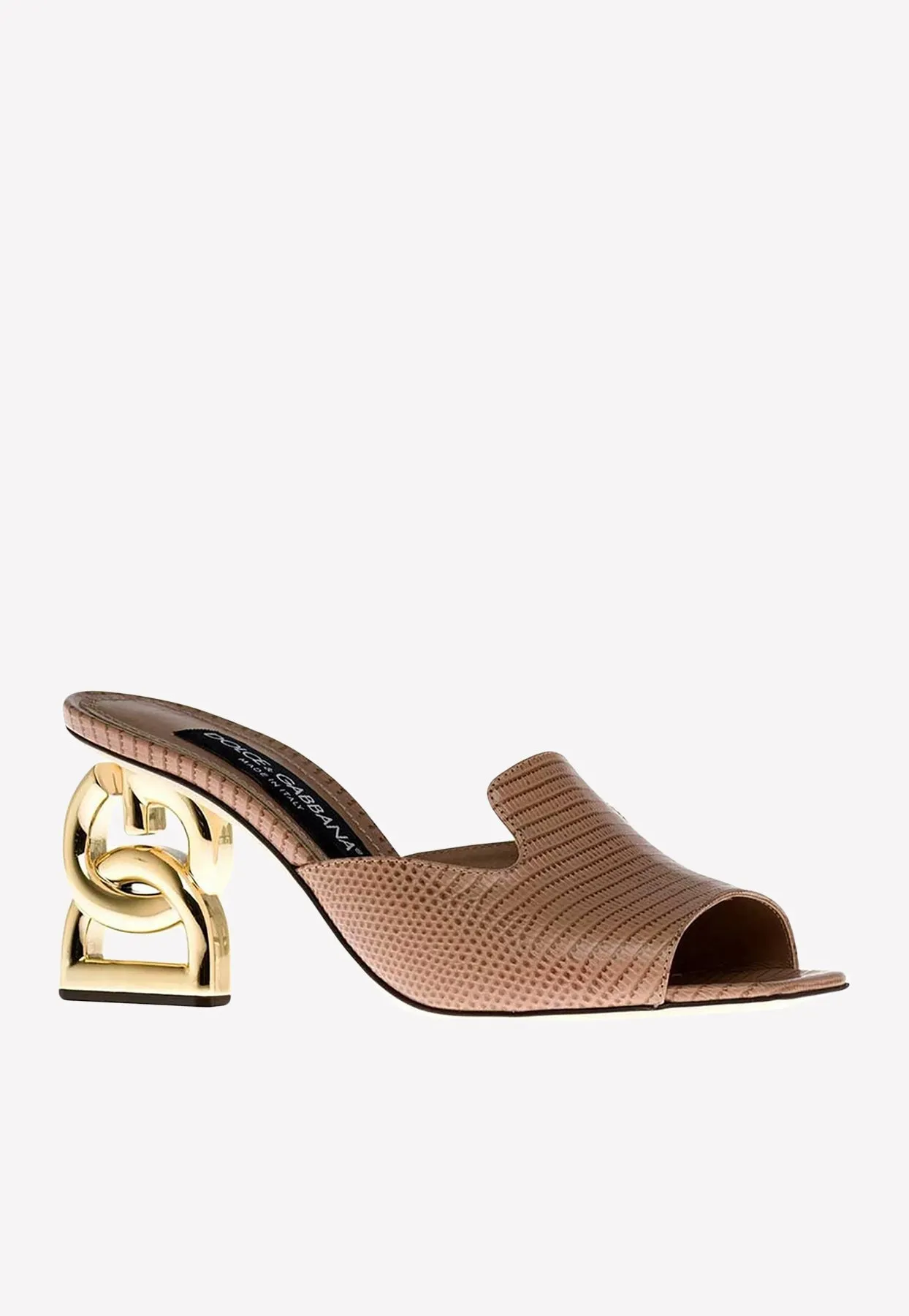 Keira 105 DG Mules in Animal Print Calf Leather
