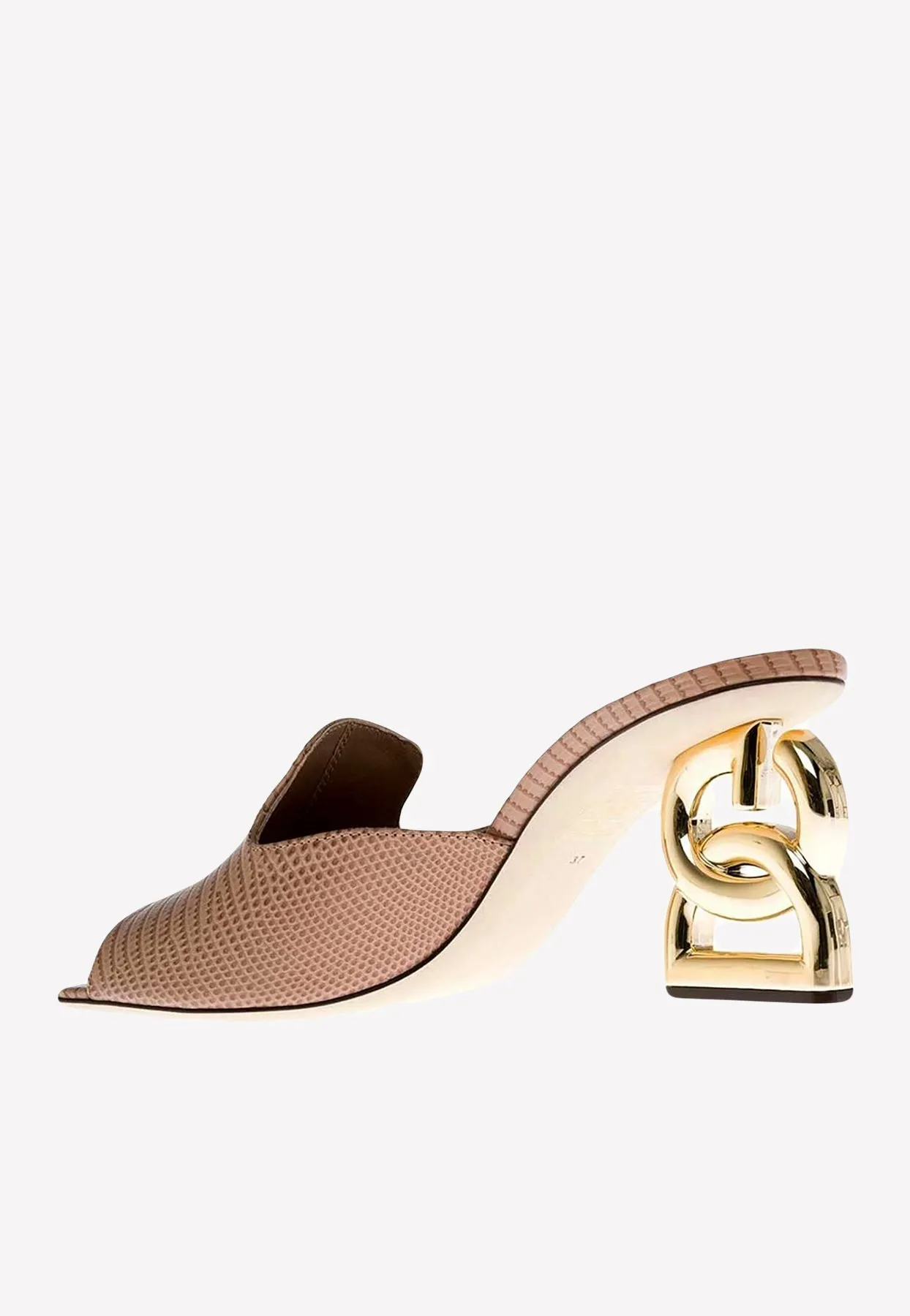 Keira 105 DG Mules in Animal Print Calf Leather