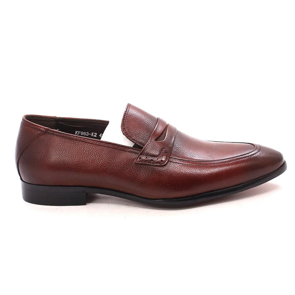 Leather One Pedal Slip on Loafers Business Formal Men's Leather Shoes