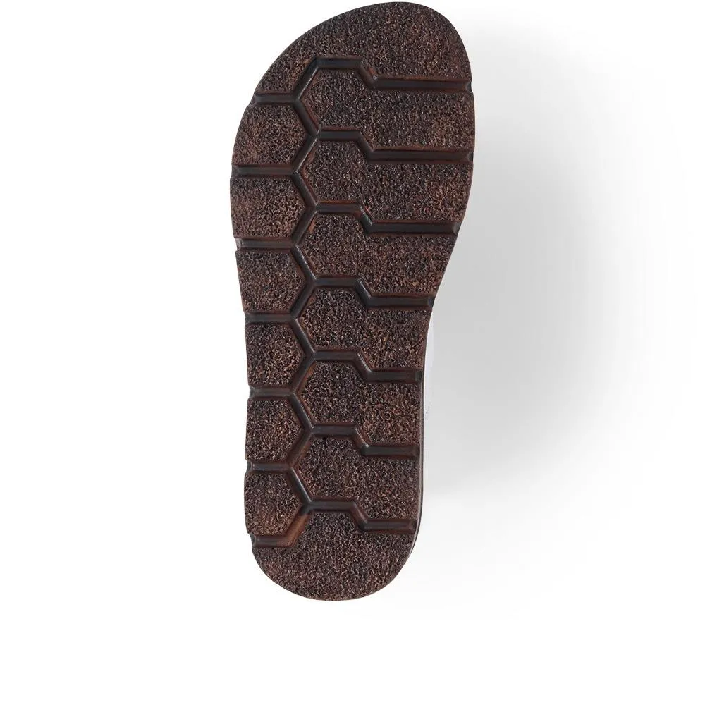 Leather Slip On Sandals - LUCK39009 / 325 535