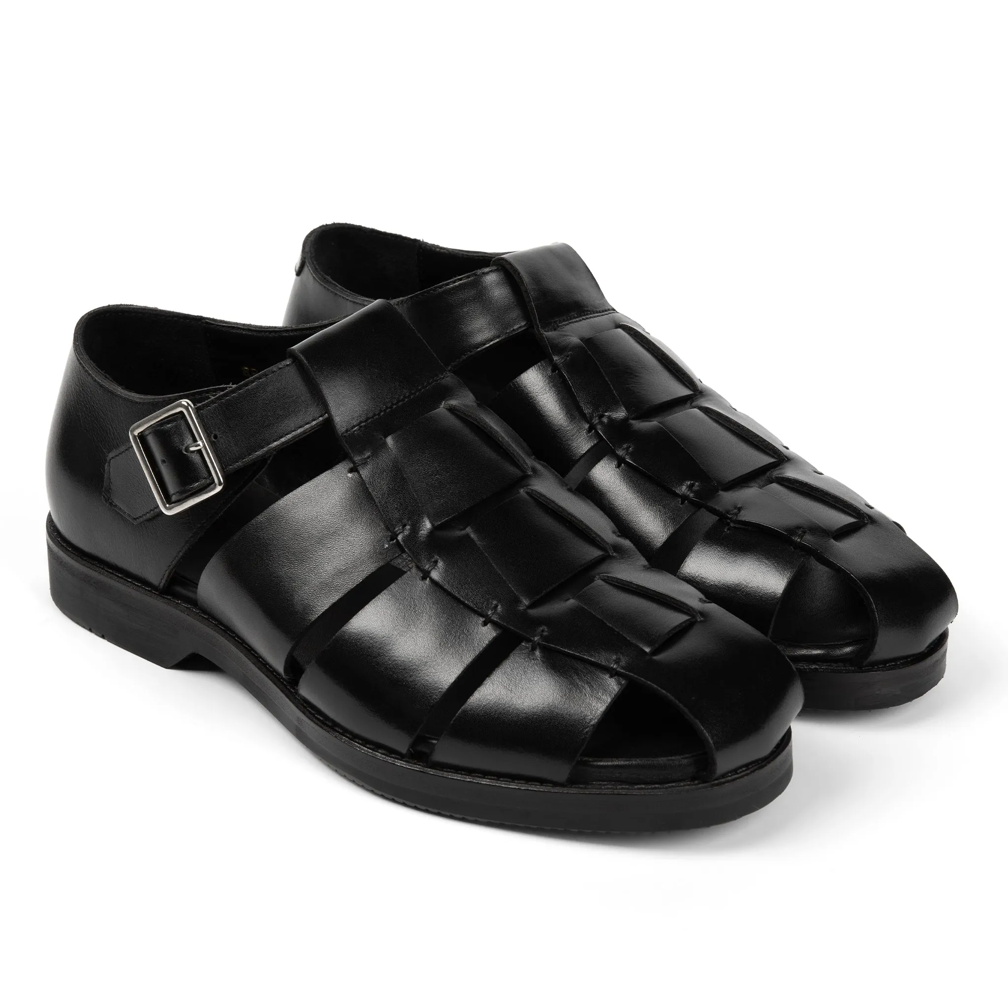 Mariner Fisherman Sandal // Obsidian Black