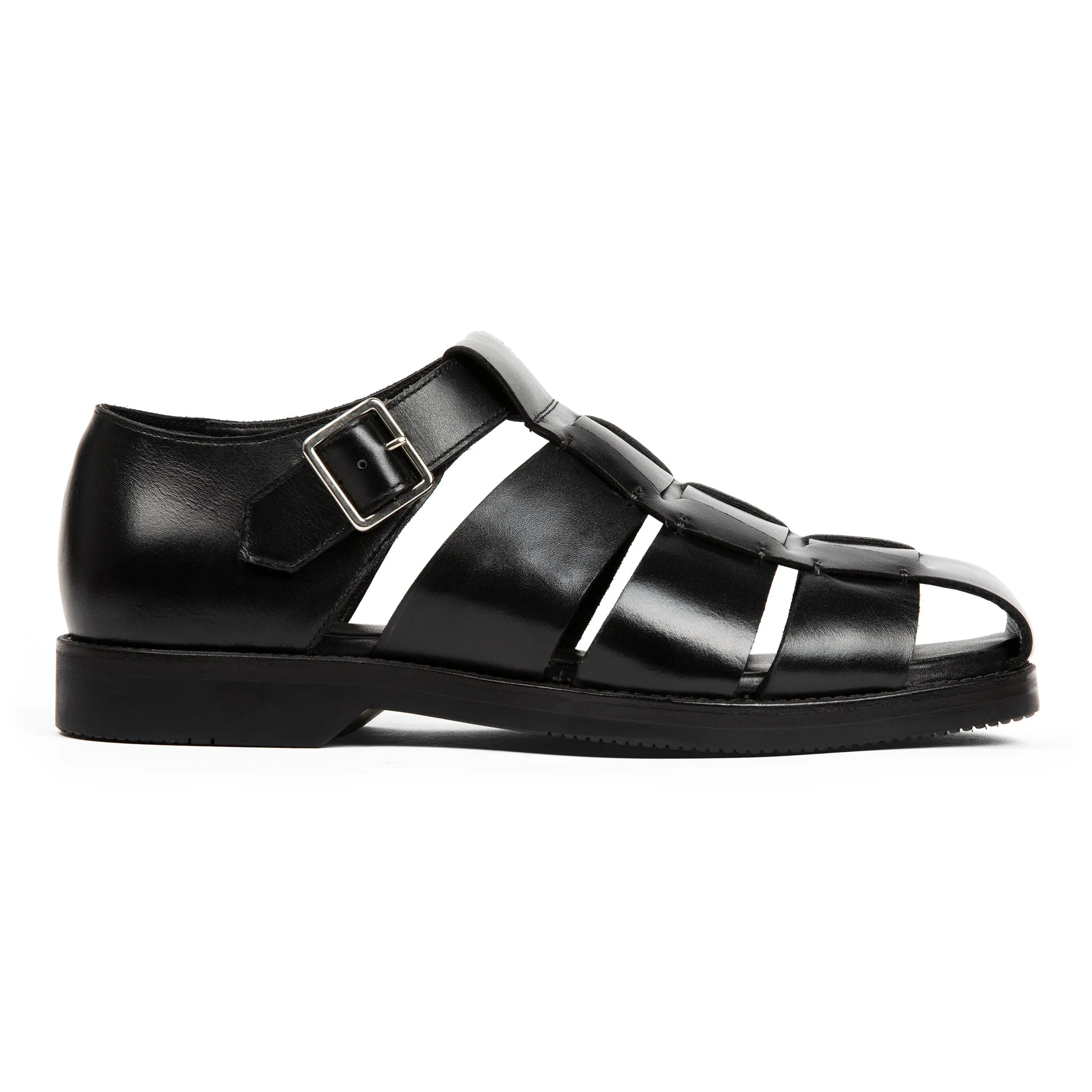 Mariner Fisherman Sandal // Obsidian Black