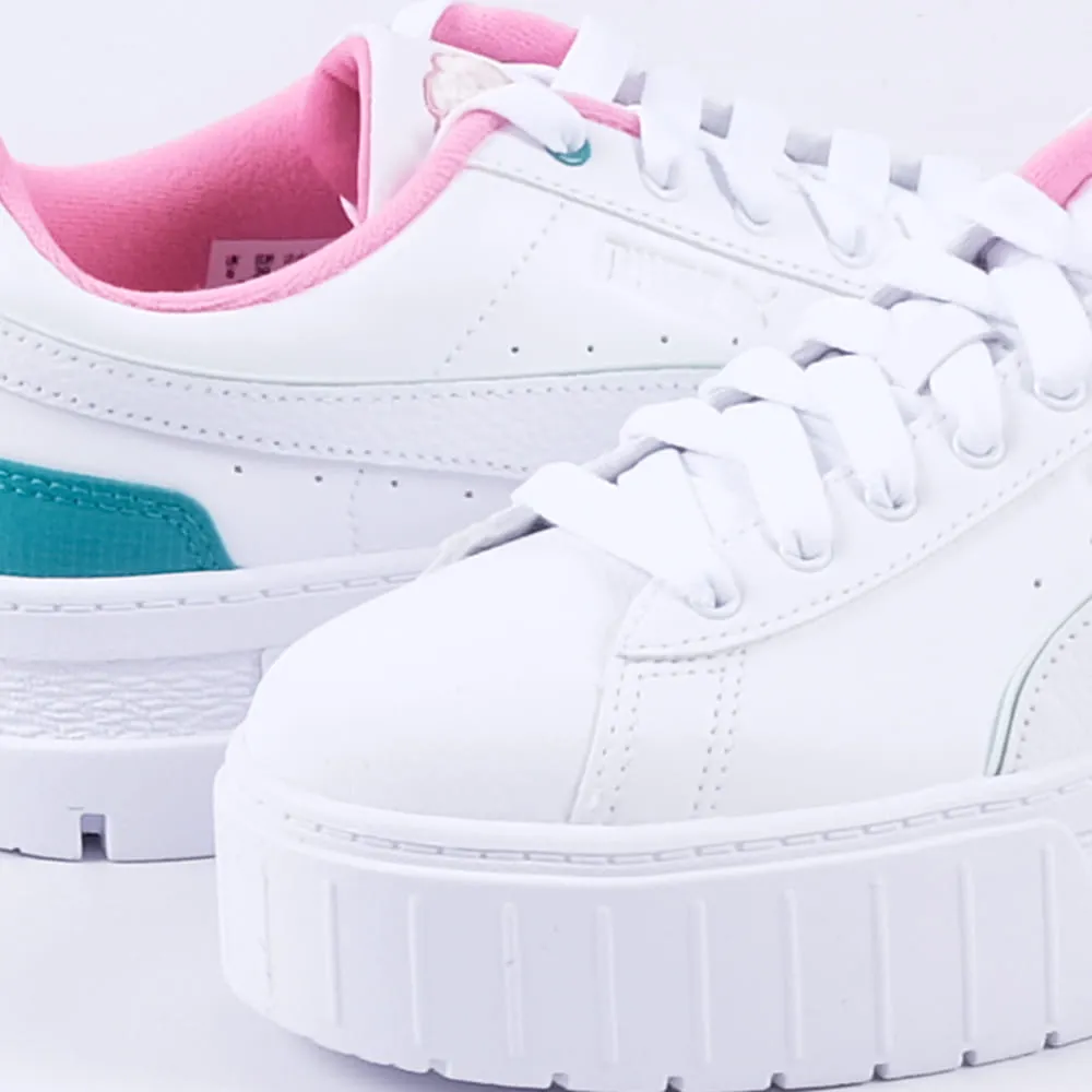 Mayze Retro Resort Sneakers (White/Pink/Green)