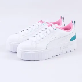 Mayze Retro Resort Sneakers (White/Pink/Green)