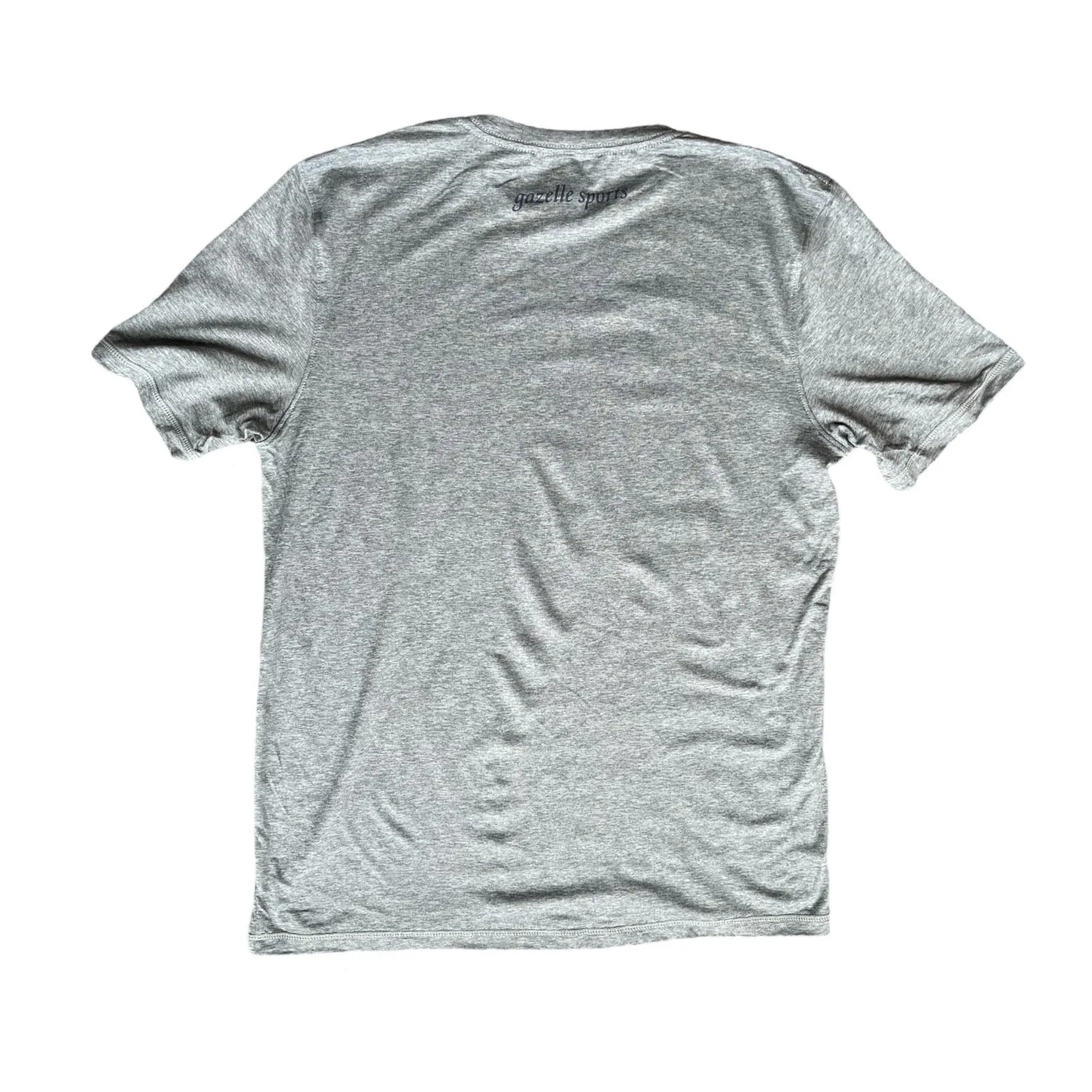 Men's RUN MICH Silhouette Performance Tech Short Sleeve - Balsam Green/White Foldover Woven Square Patch w/ Black Gazelle