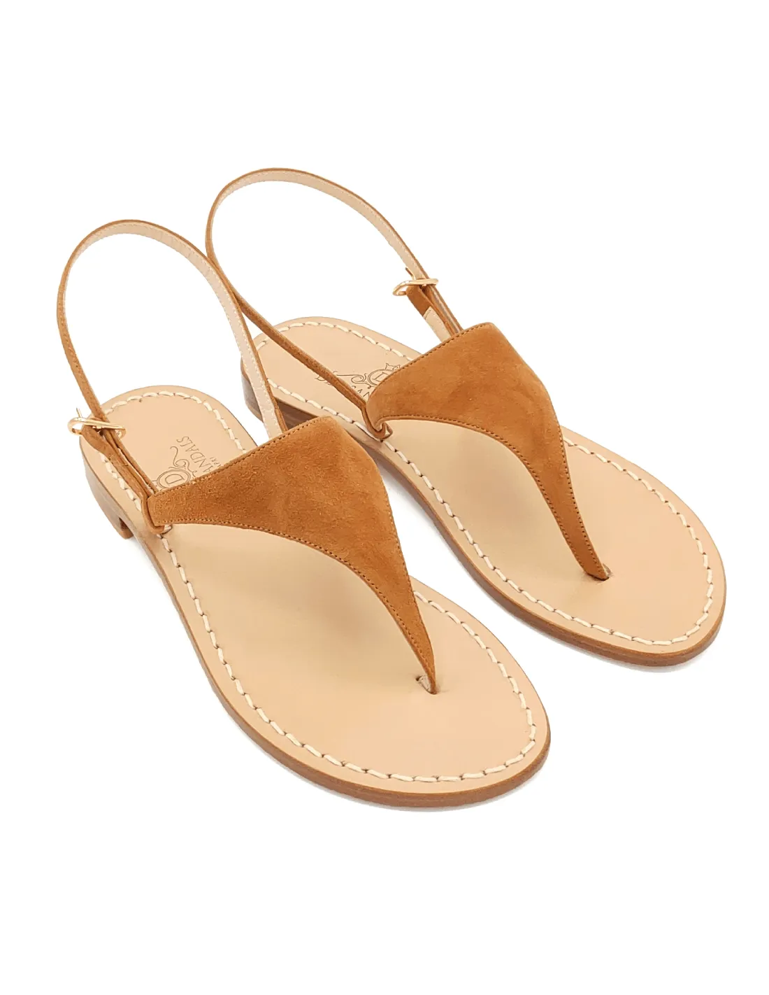 MIGLIERA WHISKEY SUEDE SANDALS (ART. DS12CW)