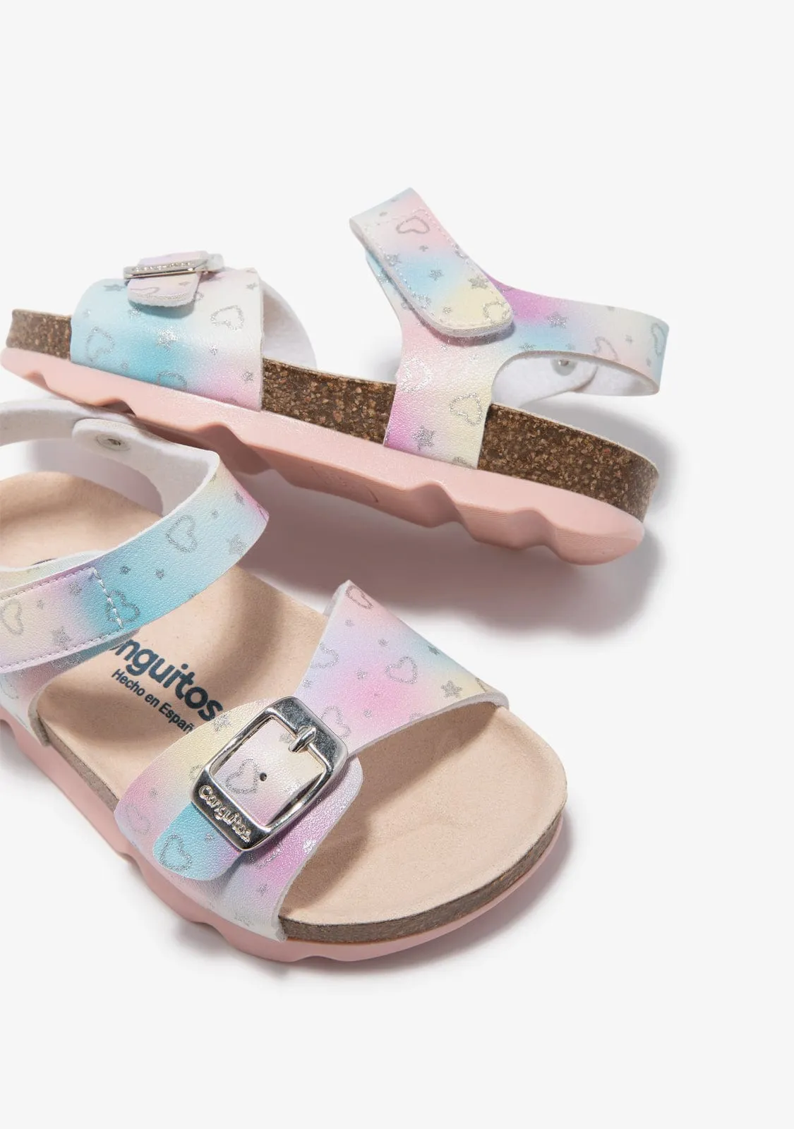 Multicolour Hearts Stars Sandals