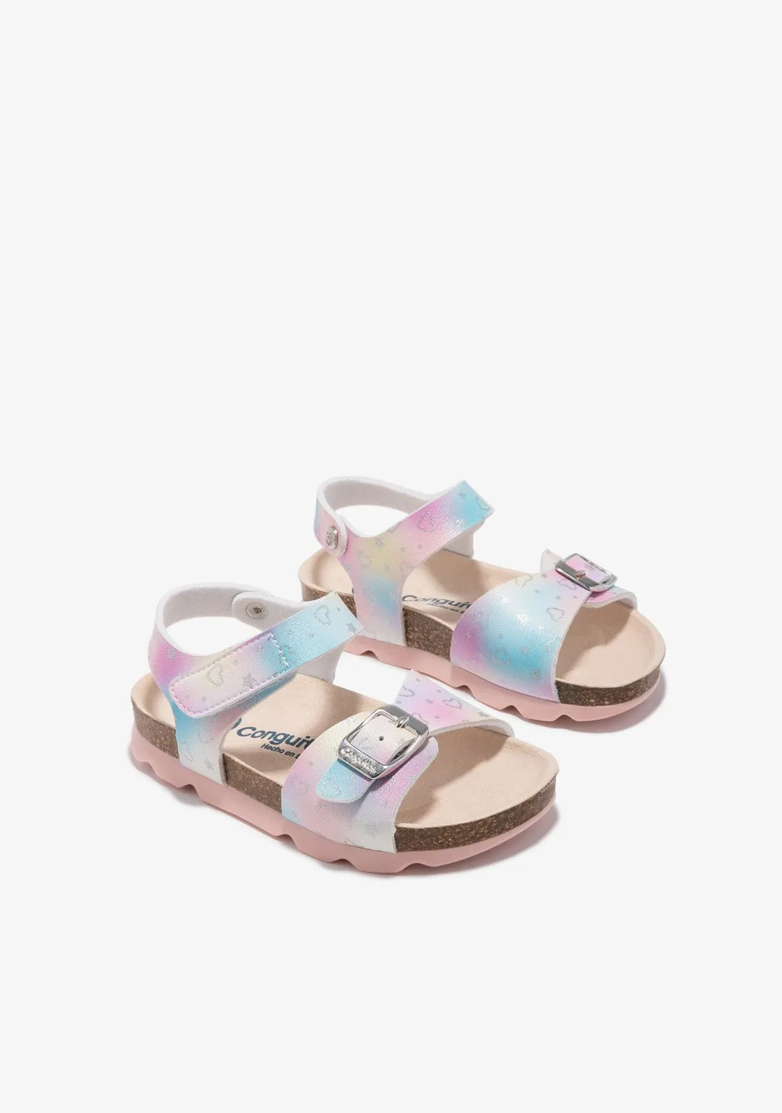 Multicolour Hearts Stars Sandals