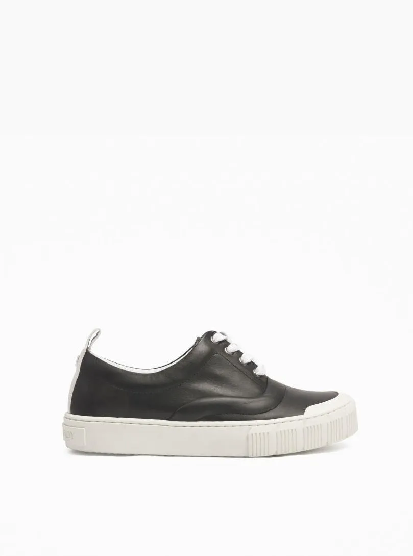 Ollie Leather Sneakers - Black