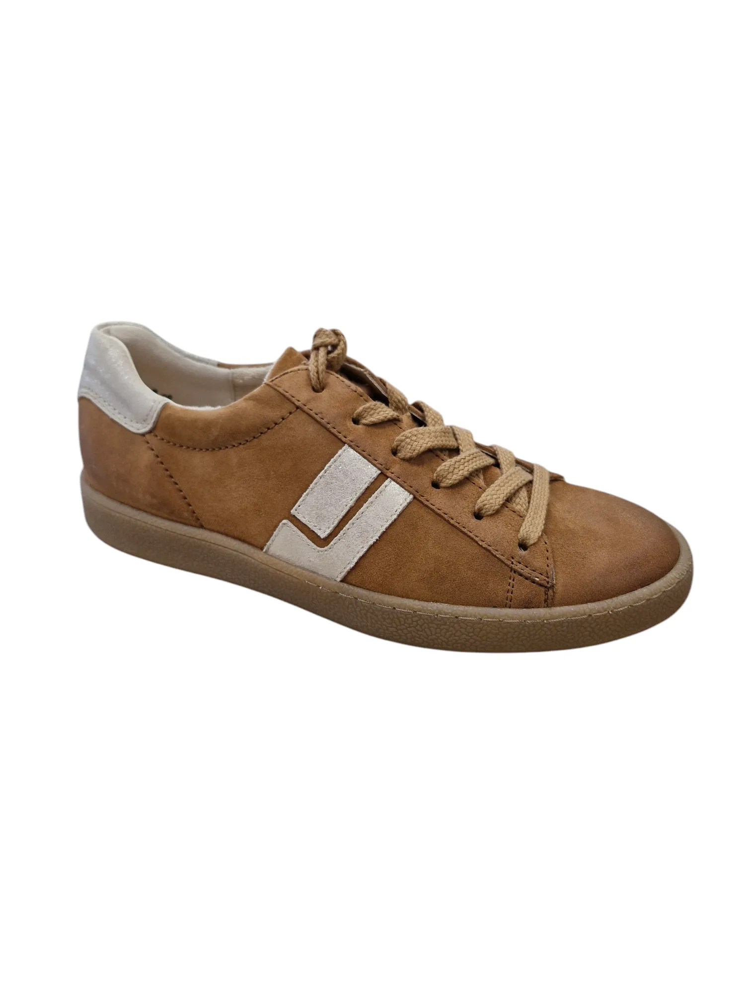 Paul Green tan & cream nubuck sneaker