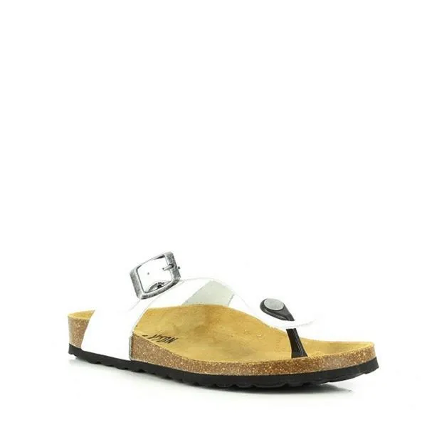 Plakton 101671 White Thong Sandals