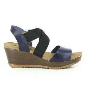 Plakton 525286 Navy Cross-Strap Wedges