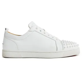 Preloved - Christian Louboutin Louis Junior Spikes Leather White