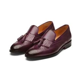 Purple Kiltie Tassel Loafers
